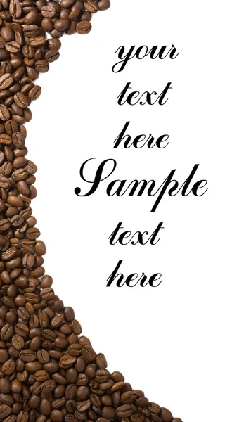 stock image Coffee frame isolated with copyspase