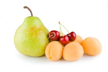 Pear cherry Apricot clipart