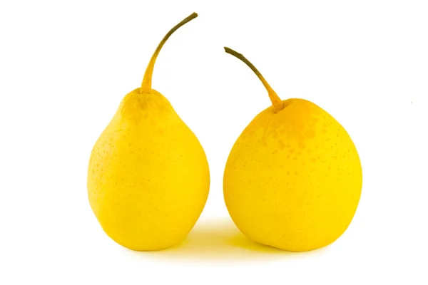 Isolated Yellow Pears — Stock Photo, Image
