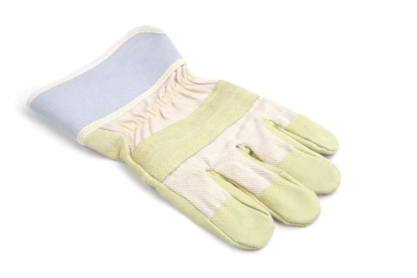Pracovní rukavice izolovaných na bílém poz — Stock fotografie
