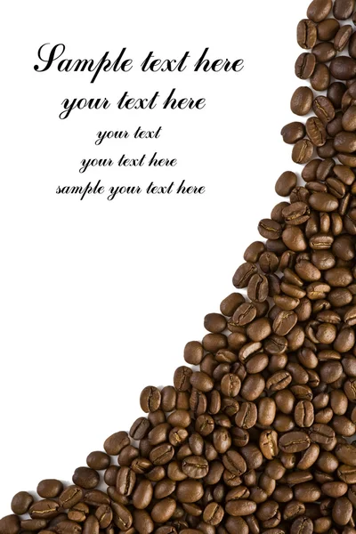 框架的咖啡带有曲线轮廓 — 图库照片