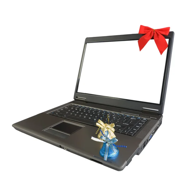 Laptop on white background — Stock Photo, Image