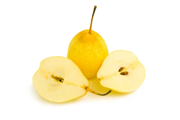 Yellow Pears Isolated — Stock Photo, Image