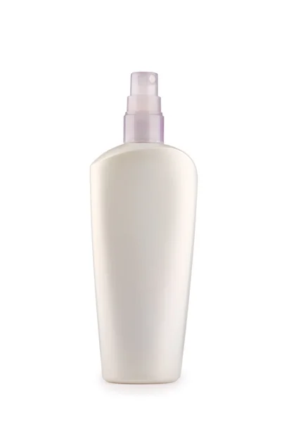 Plastová láhev s rozprašovačem, samostatný — Stock fotografie