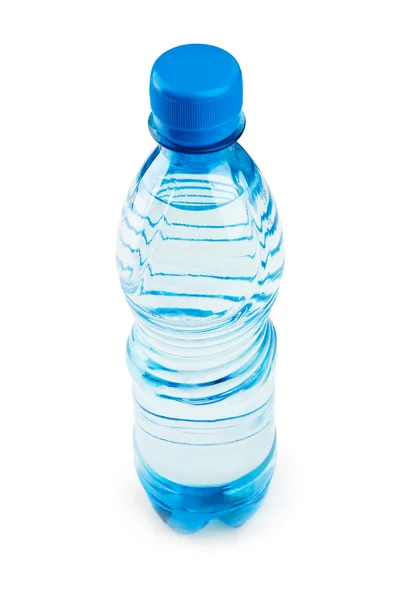 Синяя бутылка с вершиной — стоковое фото
