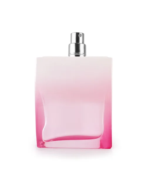 Рожева парфумерія пляшка — стокове фото