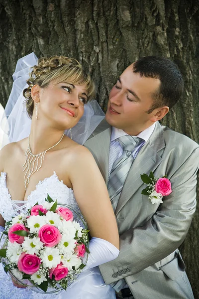 Ženich a nevěsta — Stock fotografie