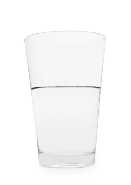 Склянка з водою ізольована — стокове фото