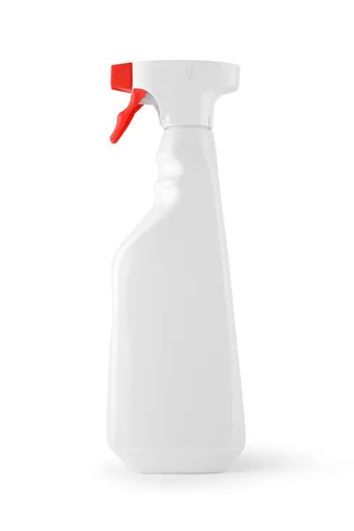 Weiße Flasche Reinigungsflüssigkeit — Stockfoto