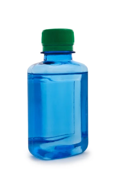 Изолированная голубая гемическая бутылка — стоковое фото