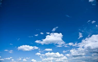 Beautyful heaven with cumulus clouds clipart