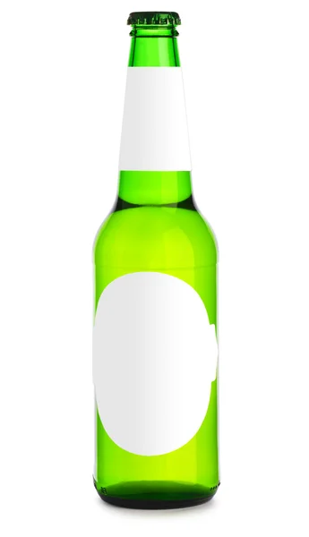 Пляшка пива ізольована — стокове фото