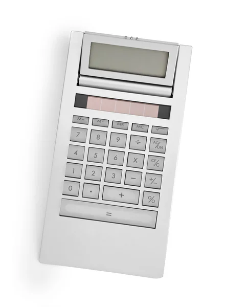 Калькулятор ізольовано на білому — стокове фото