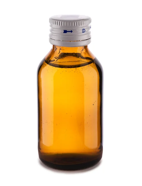 Medyczne butelka żółty — Zdjęcie stockowe