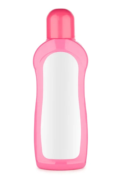 Różowy butelka szamponu — Zdjęcie stockowe