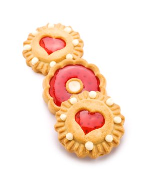 Three cookies isolated clipart