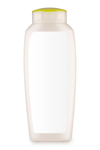 Zářivě láhev šamponu — Stock fotografie