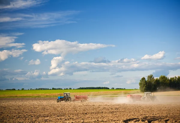 Acções agrícolas no terreno — Fotografia de Stock