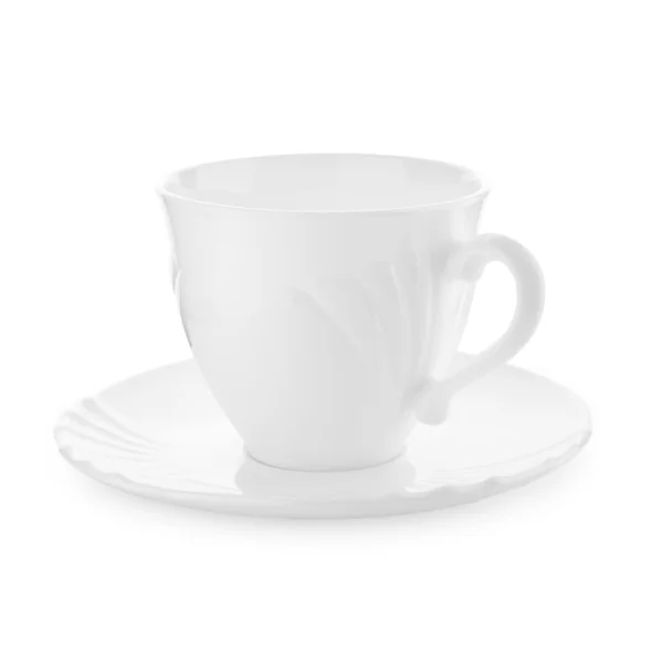 空の白いマグカップ — ストック写真