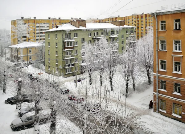 stock image Deep winter in the city