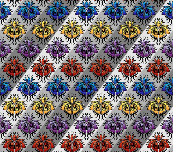 Modèle de soie de couleur — Image vectorielle