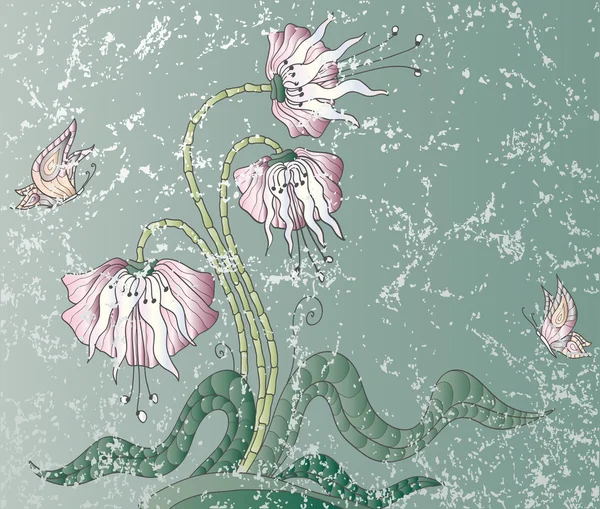 柔和的百合花 — 图库矢量图片