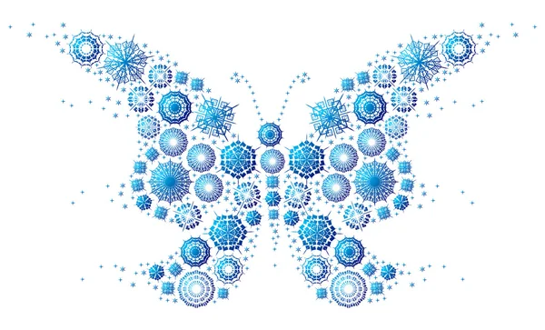 Motyl płatka śniegu — Wektor stockowy