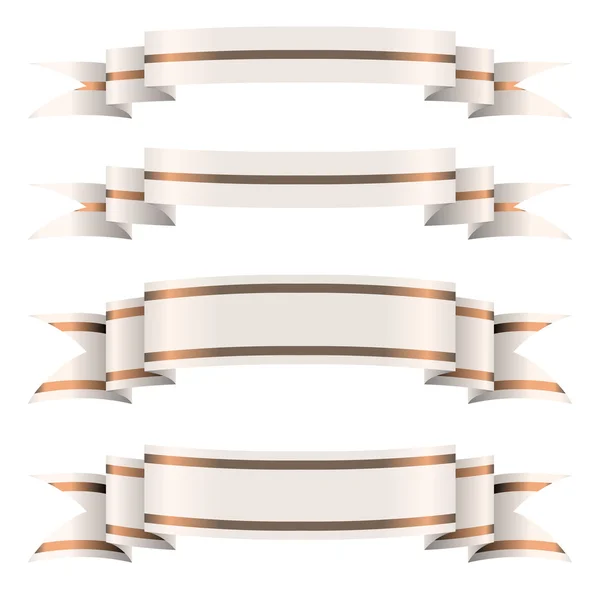 Set of ribbons — Stock Vector