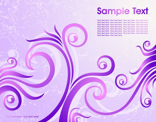 Violet fond floral — Image vectorielle