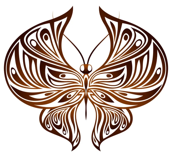 Čokoládový motýl — Stockový vektor