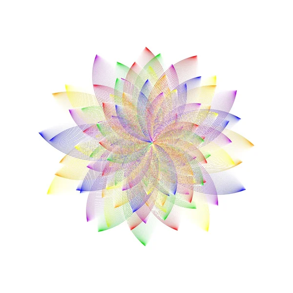 Silhouette florale abstraite — Image vectorielle