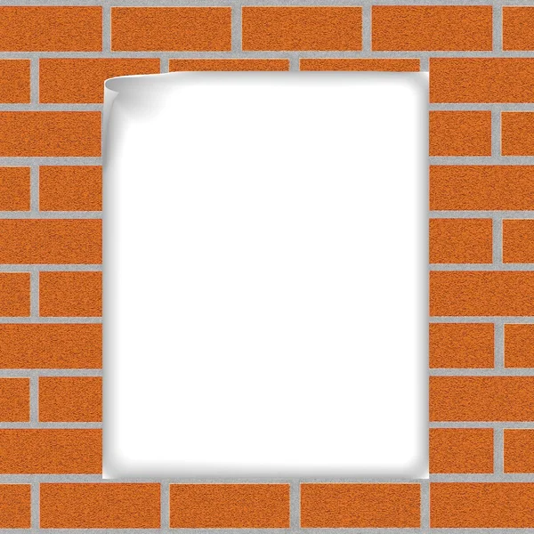 Ilustración de fondo de muro de ladrillo — Foto de Stock