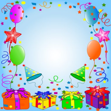 Illustration of a Birthday background clipart