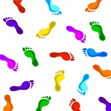 Footprints Pattern clipart