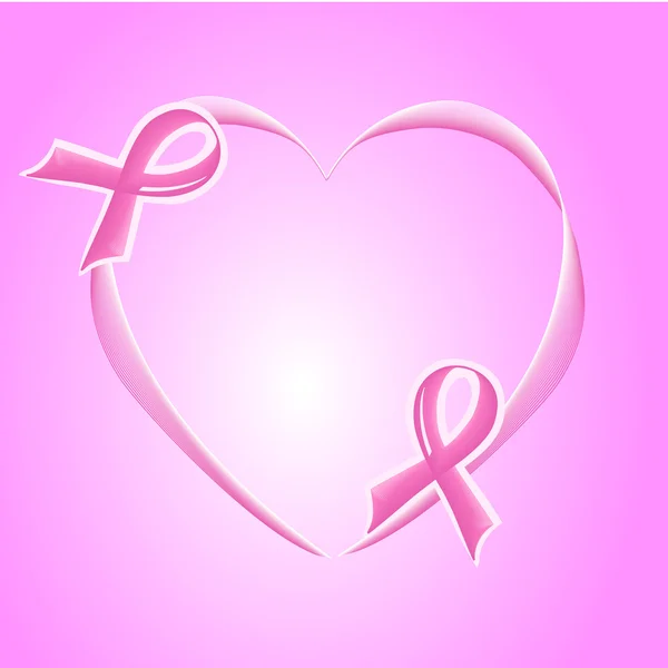 Υποστήριξη ροζ κορδέλα φόντο — Φωτογραφία Αρχείου