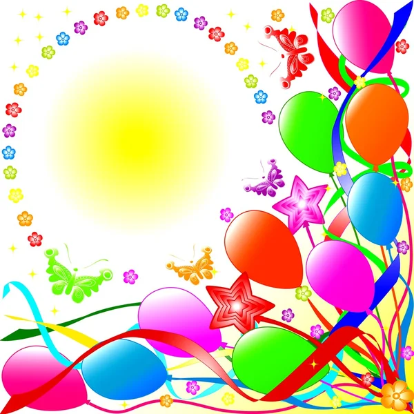 Illustration of a Birthday background — Stock Photo, Image