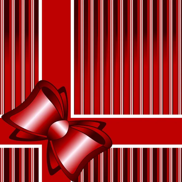 Stripet rød bakgrunn med sløyfen – stockfoto