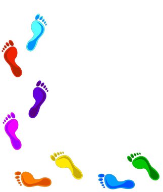 Footprints clipart