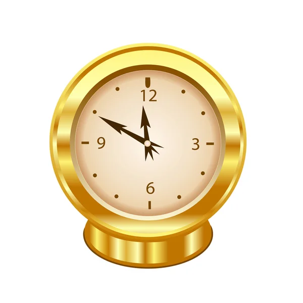 Gold clock — Stock Photo, Image