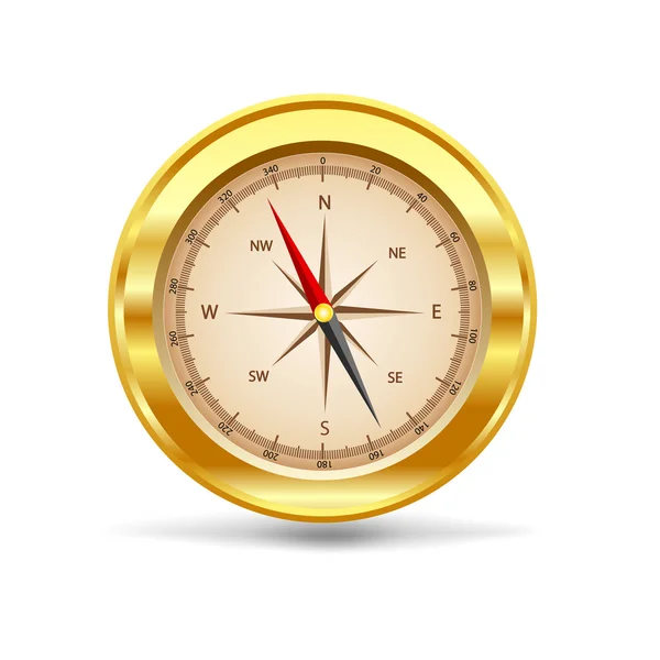 stock image Gold compass