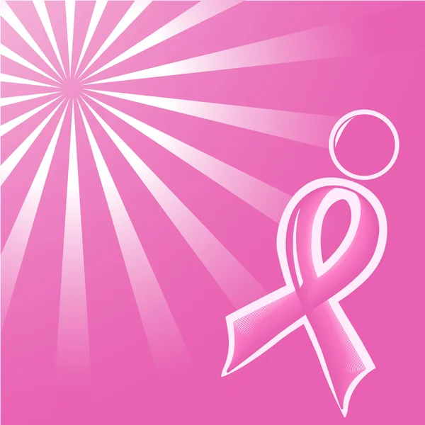 Illustrazione del nastro di supporto rosa — Foto Stock