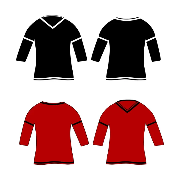 Иллюстрация дизайна двух футболок — стоковое фото