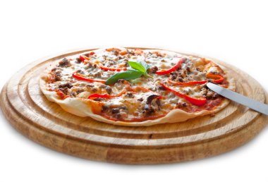 Pizza ahşap plaka