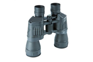 Binoculars on white background clipart