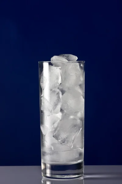Ice in a tall glass — Stock Photo, Image