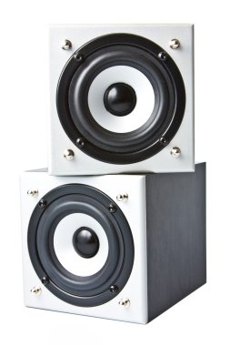 Two loudspeakers clipart