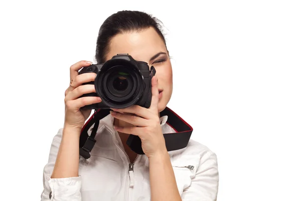 stock image Girl with the camera