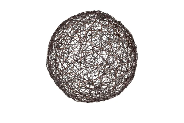 Sphere from a metal wire — Stock Photo, Image