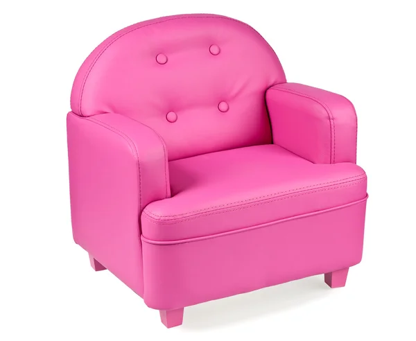 stock image Leather Armchair of pink colour