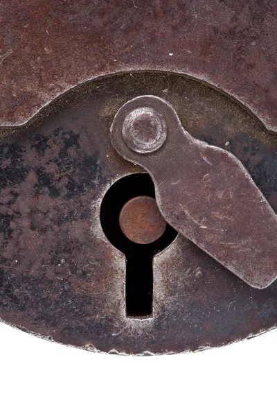 Schlüsselloch des alten Schlosses — Stockfoto